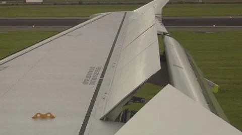 Plane after landing Stock Footage 8621268