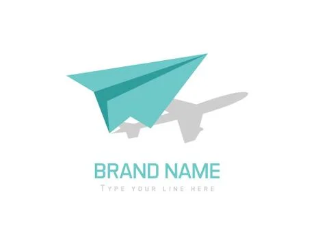 Plane agency logo Stockillustratie