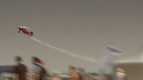 Plane on Air Show Stock Footage 10771819