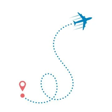 Plane and its track イラスト素材