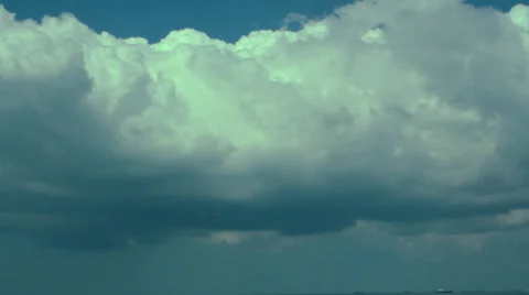 Plane approaching over the sea. Stock Footage 39562512