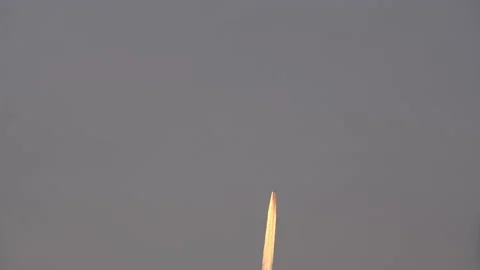 Plane Atmospheric Pollution Stock Footage 143292257