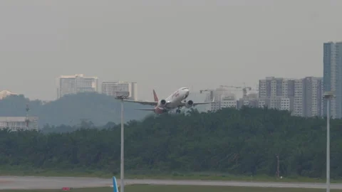 Plane of Batik Air Malaysia take off Stock Footage 314087863