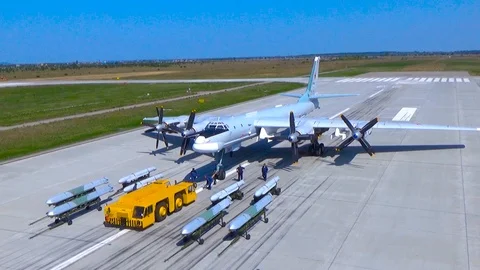The plane is being towed back Video stock 114827643