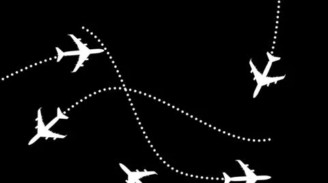 Plane Black HD Stock Footage 23456336