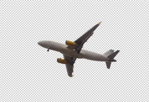 Plane in the blue sky Stock Photos