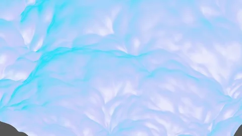 Plane with bluish-pink waves. animated abstract background. 3d render Stock Footage 121194699