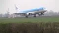 Plane: Boeing 737 from KLM landing HD Footage