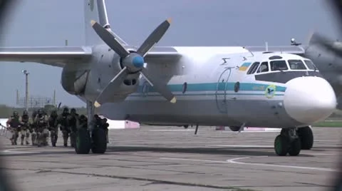 Plane CAPTURE by special troops Stock Footage 10931235