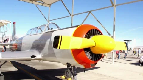 Plane - Close Up Stock Footage 44468655