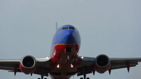 Plane close over your head Stock Footage 10734615