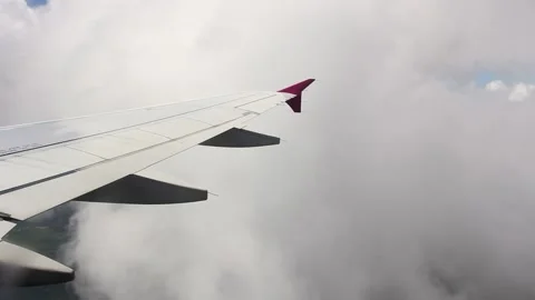 Plane in the clouds 2014 Stock Footage 139239860