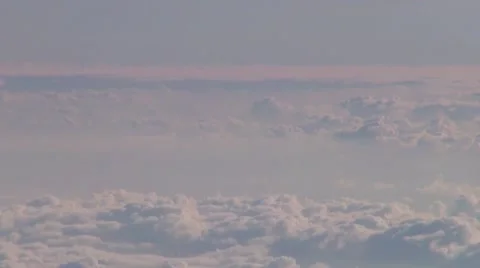 Plane clouds Stock Footage 42734697