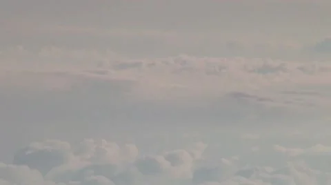 Plane clouds Stock Footage 42734799