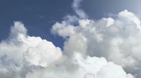 Plane in Clouds (HD PAL) Stock Footage 7733352