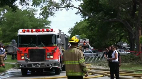 Plane Crash Aftermath CFR#2 Stock Footage 937665