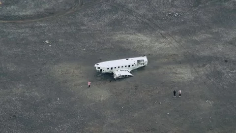 Plane crash in iceland Stock Footage 273167968
