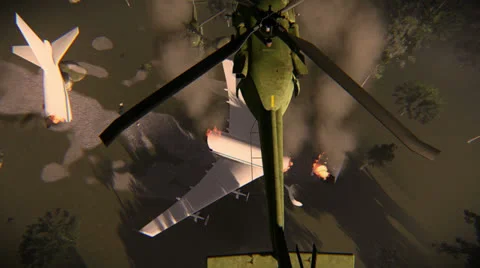 Plane crash rescue Stock-Footage 25334053