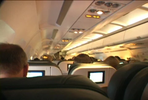 Plane Crashing from Interior Stock Footage 344264