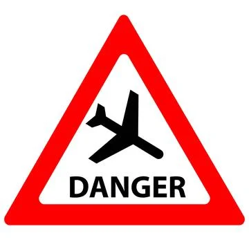 Plane danger Stock Illustration