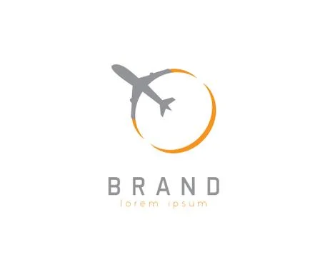 Plane design logo Stock Illustration