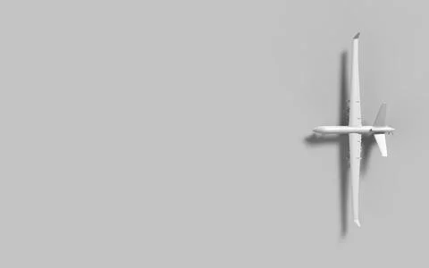 Plane drone with long wings and weapon with empty copy space ready to use adv Stock Illustration