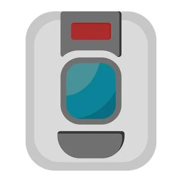 Plane Emergency exit icon in Flat Style. Color Fill Stock Illustration