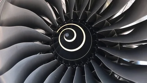 Plane engine Video stock 77048472