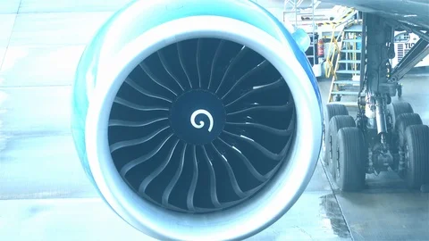 Plane engine Stock Footage 123867767