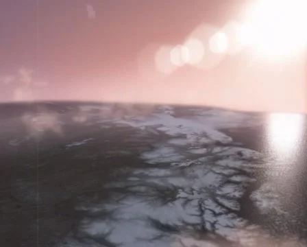 Plane in evening light Stock Footage 992739