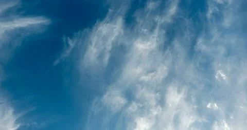 The plane flies in the clouds, loop video Stock Footage 102942217