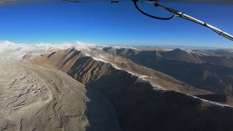 The plane flies over the Himalayan mountains Stock-Footage 108397804