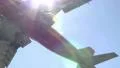 Plane flies overhead HD Footage