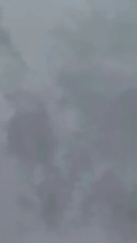 The plane flies into rainy clouds Stock Footage 309829702