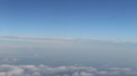 Plane Flight Above The Clouds Stock-Footage 42004321