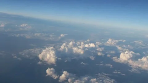 Plane Flight Above The Clouds Stock-Footage 42004472