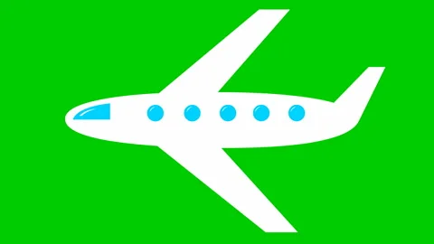 Plane fly green Stock Footage 196677884