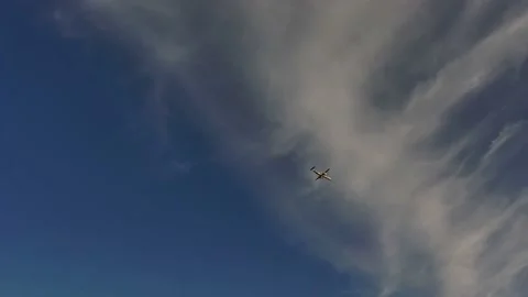 Plane Flyby 2 Stock Footage 214455690