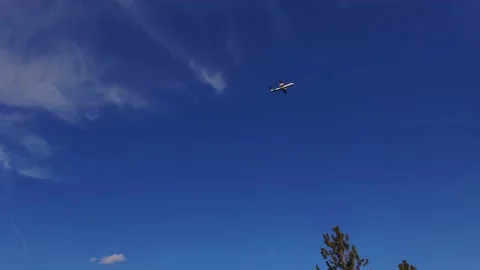 Plane Flyby Stock Footage 214453922