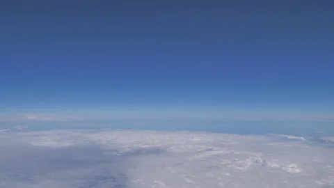 Plane flying above clouds Seq B Pt2 of 5 Stock Footage 240749197