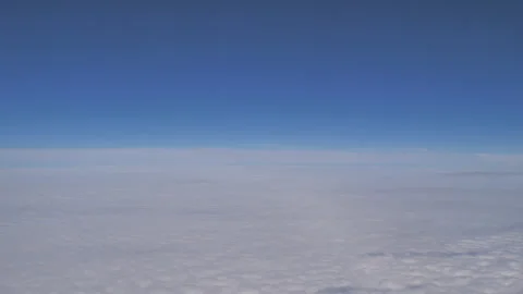 Plane flying above clouds Seq C Pt10 of 60 Video stock 240845435