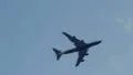 Plane flying across the sky HD Footage