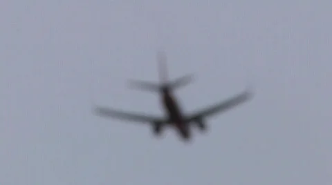 Plane Flying Away Stock Footage 686426