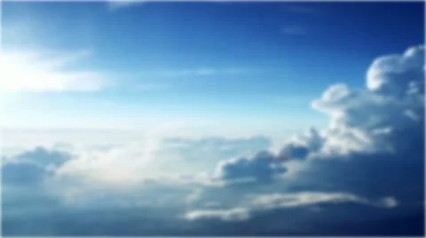 Plane is flying in the clouds Stock Footage 21072390