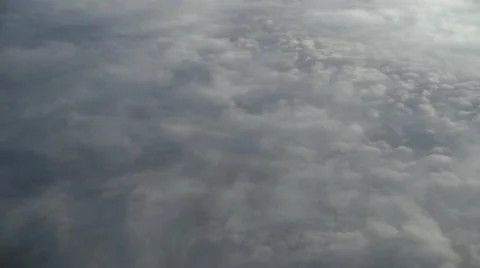 Plane flying flight airborne cloudy sky time lapse Stock Footage 22103138