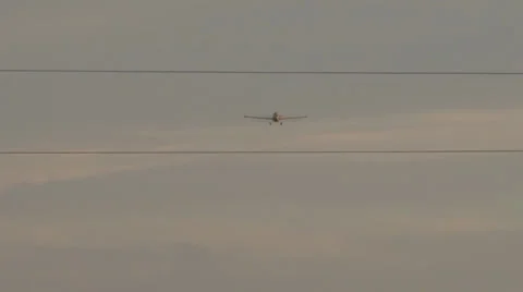 Plane Flying High Stock-Footage 36580086