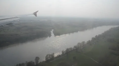 Plane flying, landing Stock Footage 22782917