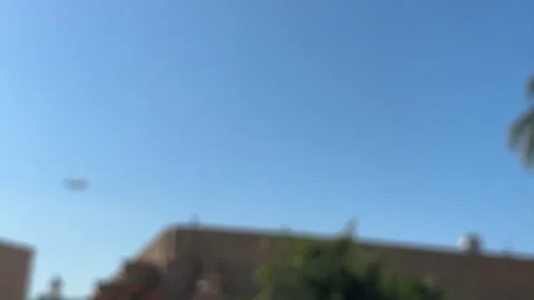 Plane Flying Over Balboa Park May 5th 2024 Vídeo Stock 341855731