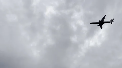 Plane Flying Over Video stock 237185998