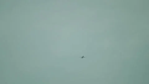 PLANE FLYING OVER HEAD Stock Footage 140997338